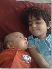 My Daughter, Diya with my son, Aryan